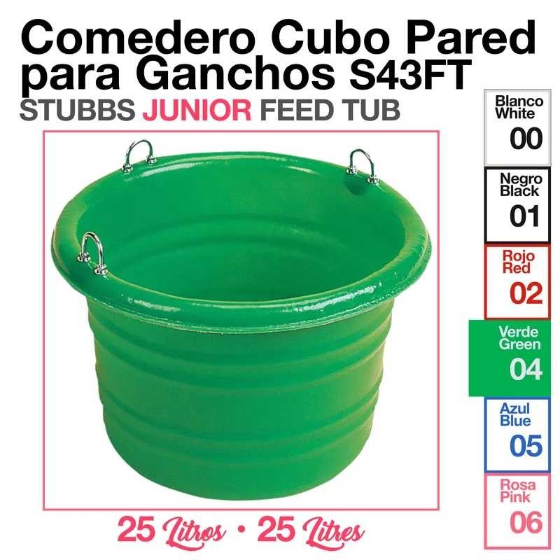 COMEDERO CUBO PARA GANCHOS STUBBS S43FT 25 Litros