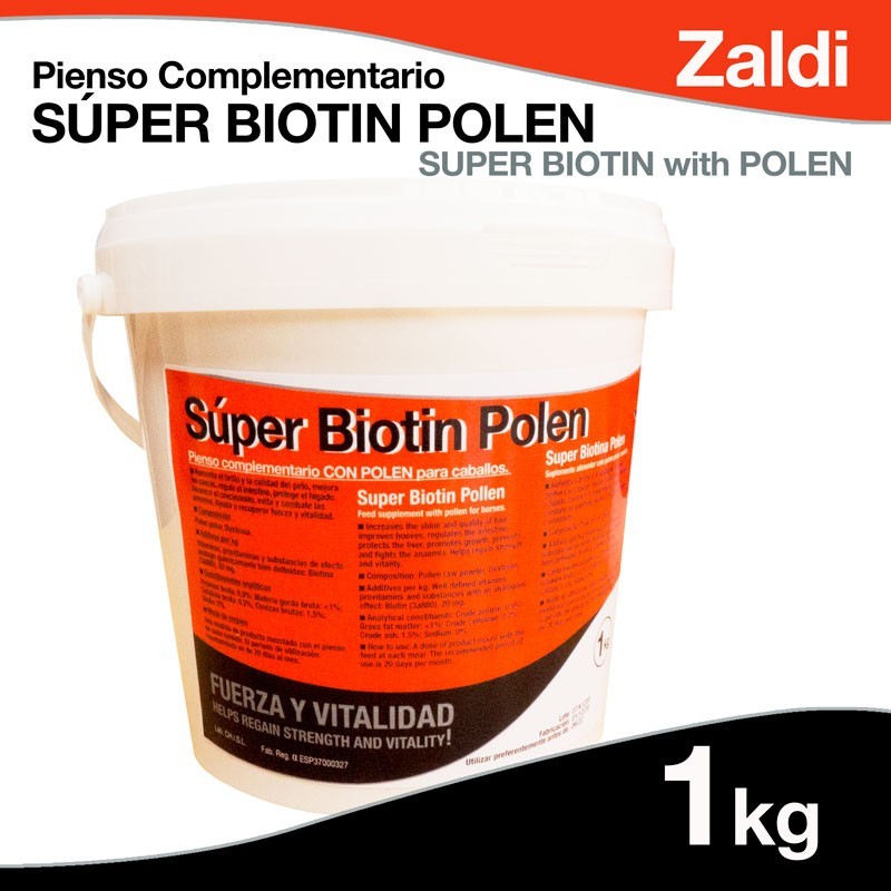 ZALDI PIENSO COMPLEMENTARIO SUPER BIOTIN POLEN 