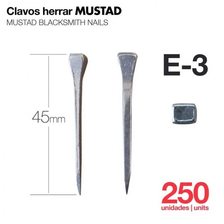 CLAVOS HERRAR MUSTAD 250uds E-3