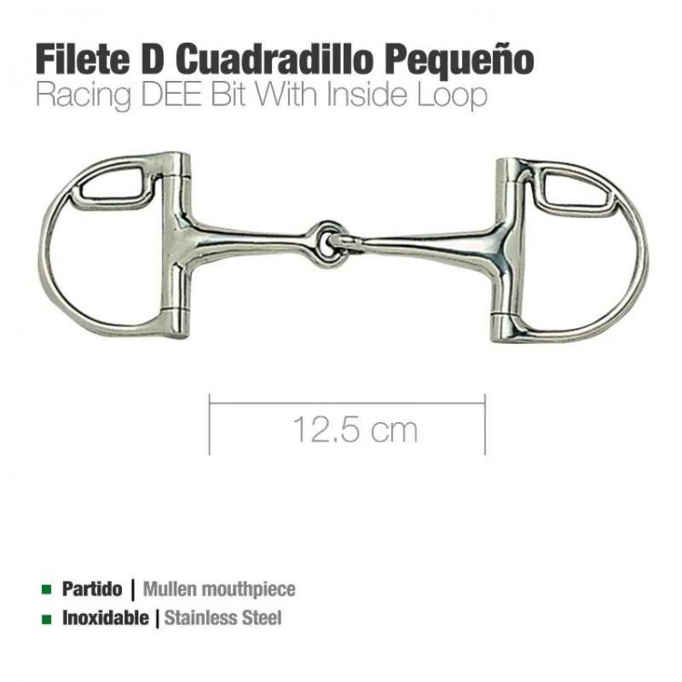 FILETE D INOX CUADRILLO PEQUEÑO 21966L 12.5cm