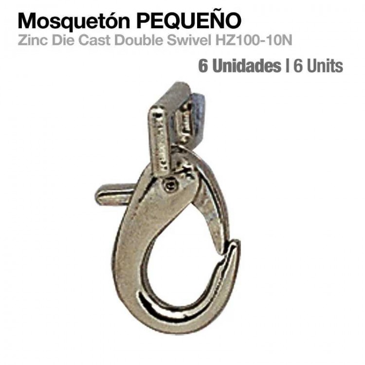 MOSQUETÓN PEQUEÑO HZ-100 6uds