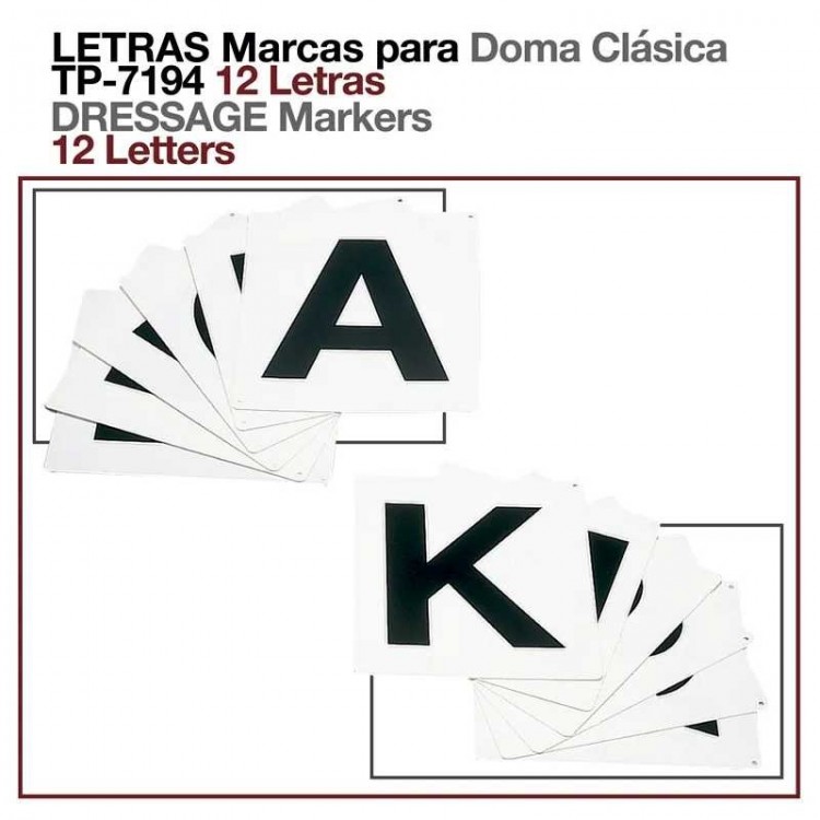 LETRAS MARCAS PARA DOMA CLÁSICA TP-7194 12uds