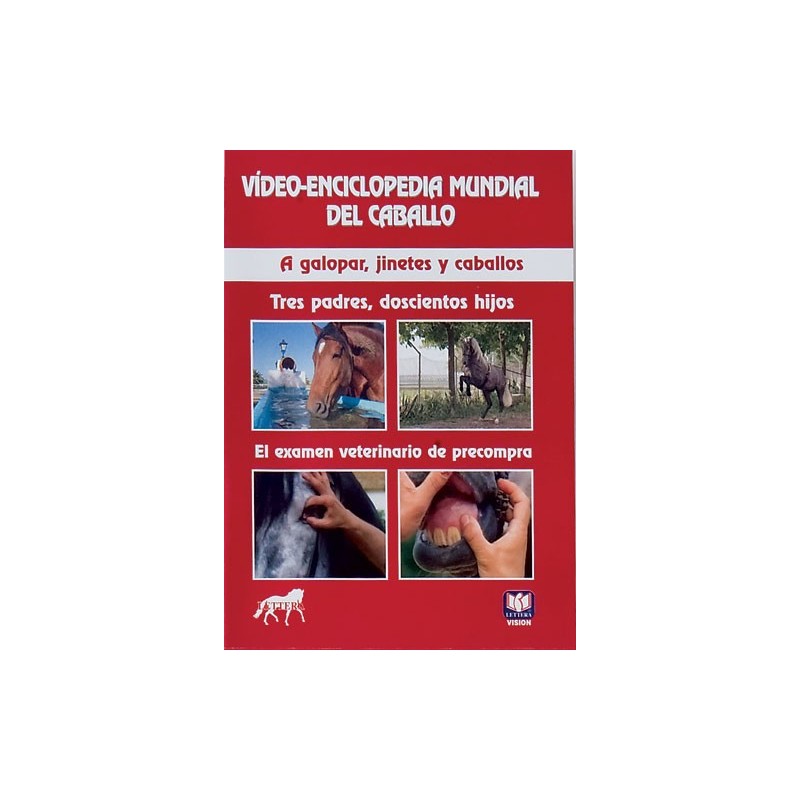 DVD VÍDEO-ENCICLOPEDIA MUNDIAL DEL CABALLO A GALOPAR, JINETES Y CABALLOS. TRES PADRES, DOSCIENTOS HI